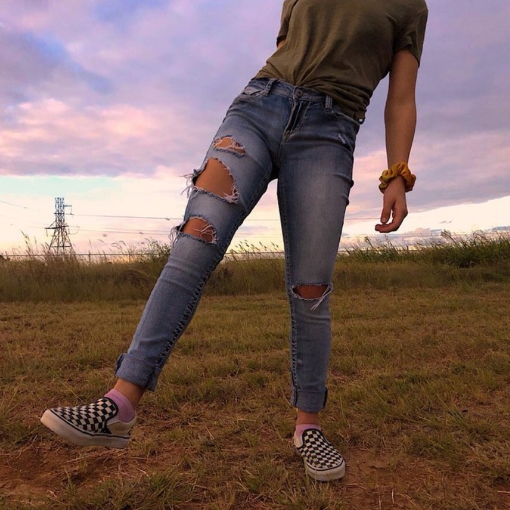 Distressed Jeans